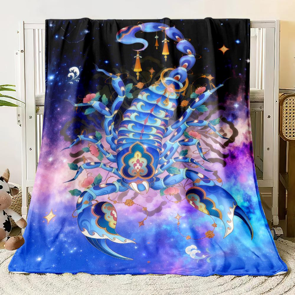 The Twelve Zodiac Signs Thin Blanket Bedrooms,living Rooms,sofas,offices,napping,camping,outings,girls' Gifts Custom Blanket