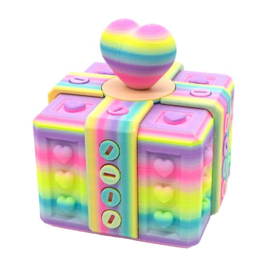 

Набридлива Подарункова Коробка 3D-друкована Коробка-головоломка Багаторазова Коробка для розіграшів Гвинтова Коробка для подарунків Новинка Контейнер для грошей/карток на День народження Різдво 7cm різнокольоровий