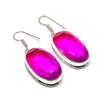 Natural Bi-Color Tourmaline 925 Sterling Silver Jewelry Earring 1.97" AE-11902