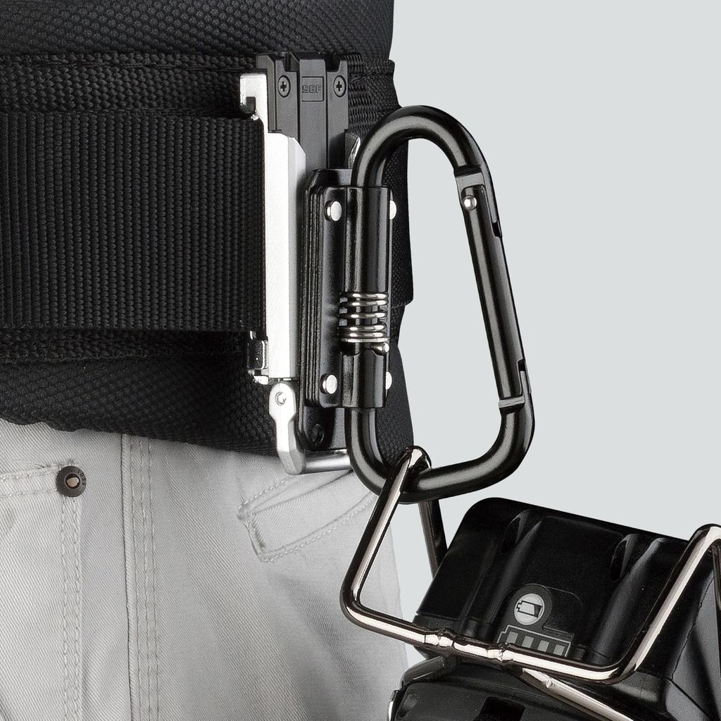 Tajima Safe System Safe Tool Holder Steel Slim Carabiner Small Folding Model Made of reliable steel that meets the strength requirements of the