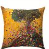 Sunflower And Wildflower Design Polyester Pillowcasebedroom Sofa Decorative Cushion Cover With Zipper Soft Cushion Cover