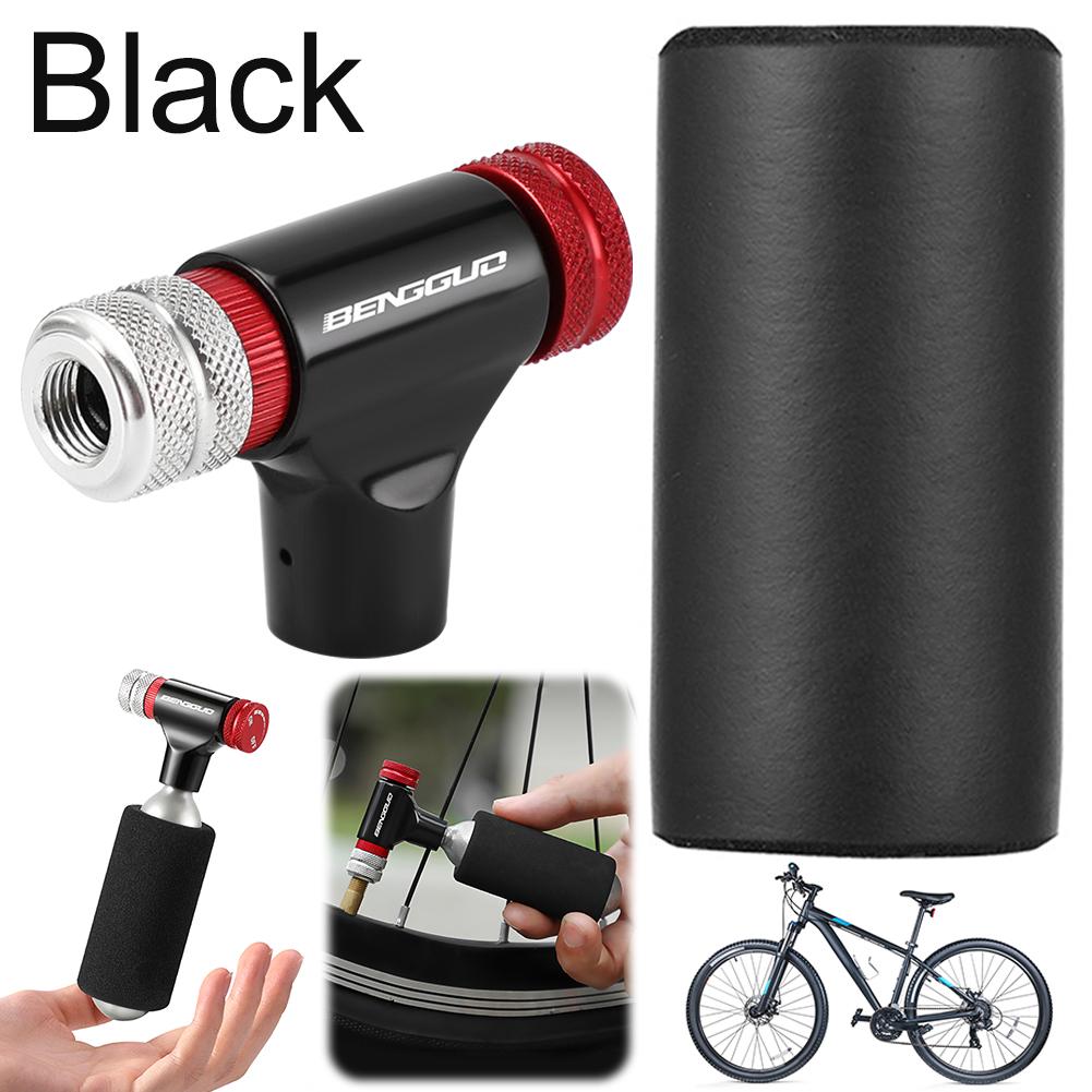 CO2 Bicycle Pump Schrader Presta Valve Mini Bicycle Pump Aluminum Alloy CO2 Bike Tire Inflator for MTB Road Bike