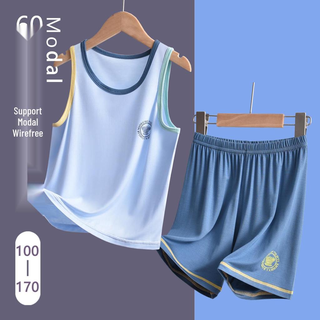 Class A Boys Sleeveless Summer Modal Pajama Set