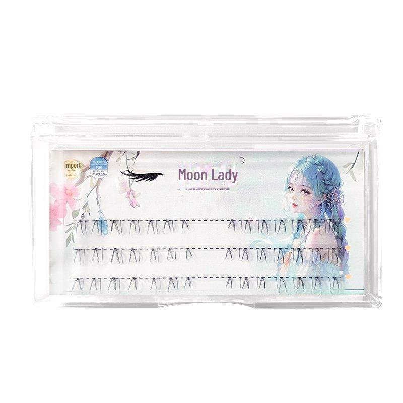 

Yue Jiao Niang V-образные тонкие ножки сказочные нижние накладные ресницы для студентов и визажистов