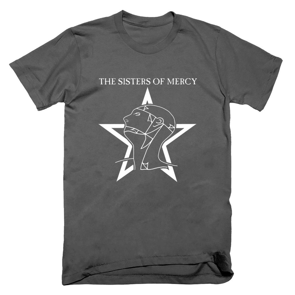 Sisters of Mercy Sparkle Print T-shirt, Cotton Short-sleeved Shirt, 80s Vintage Style High Quality Fashion Trend Top