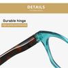 High-Quality Large Oval Frame Spring Leg Reading Glasses Cute Jelly-Colored Anti-Blue Light Far Sight Eyeglasses 0 To +4.0