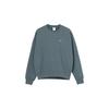 Men's Lab Fleece Crew Solid Color Plush Stay Warm Sports Round Neck Pullover Dark Green DA0318-387