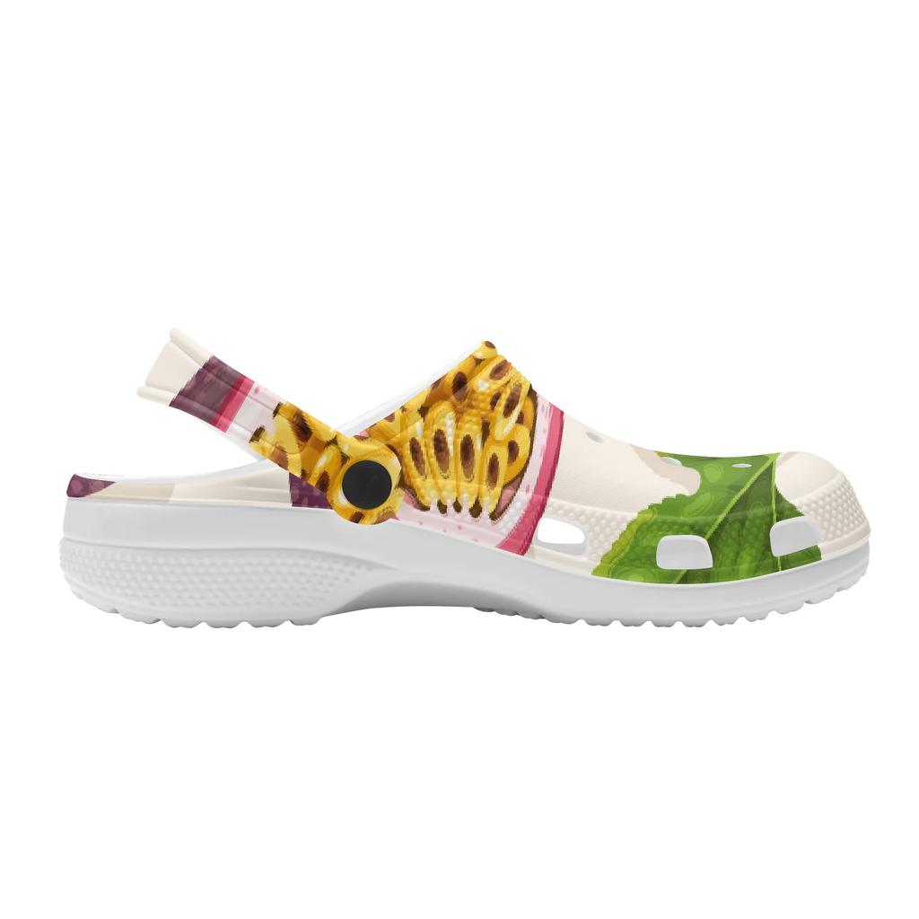 Fun Printed EVA Clogs Adult Unisex Easy Clean Lightweight Slip On Casual Footwear Soft Sole Summer Sandals Casual Walking