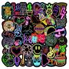 50 Neon Lights Graffiti Personality Ins Style Colorful Guka DIY Suitcase Mobile Stickers