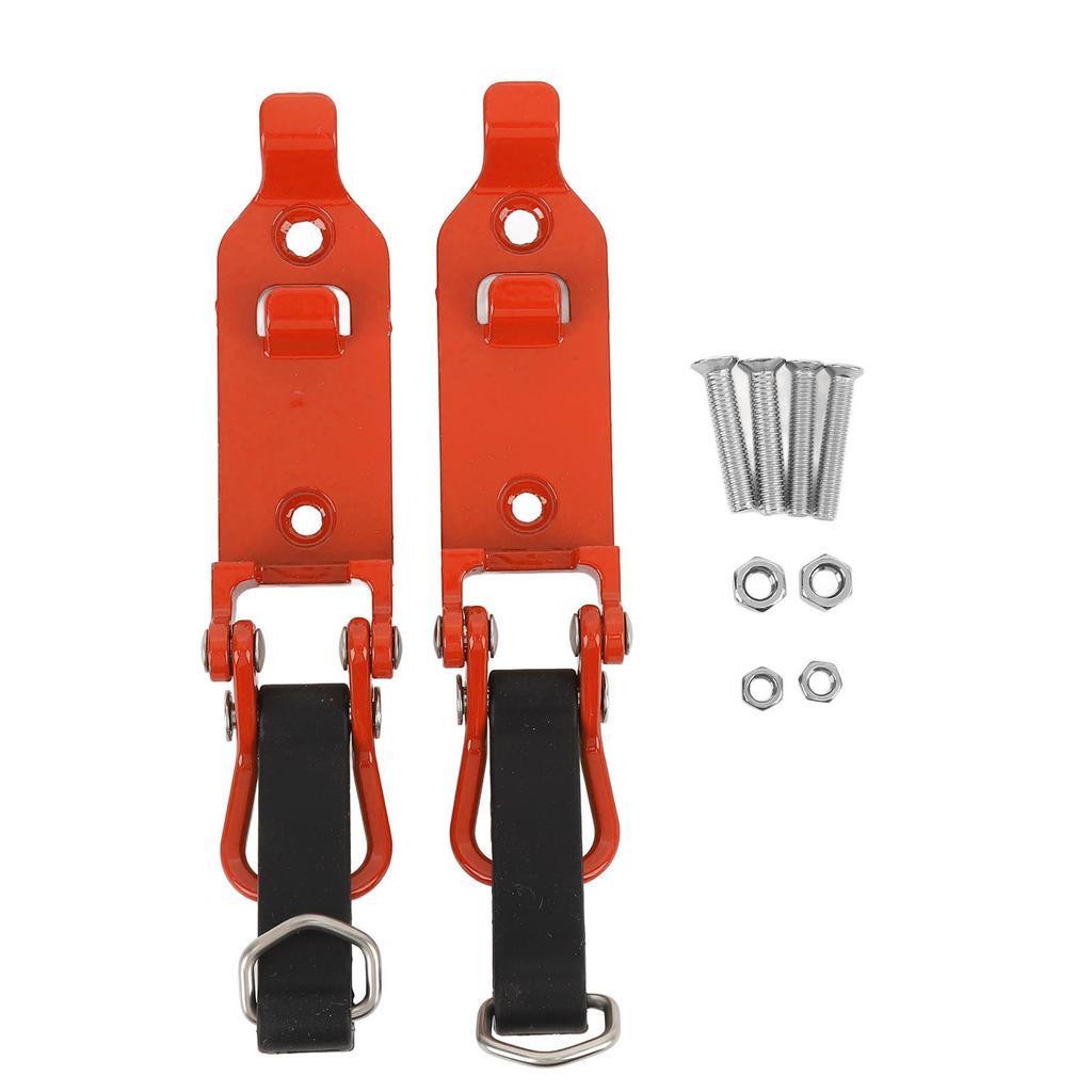 2 Pcs Roof Rack Shovel Holder Heavy Duty Metal Rubber Clamp Mounting Kit for Car Truck Garage Orange