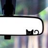 4 Stück Auto-Rückspiegel Katze späht, blickt verstohlen, lustige Aufkleber, Cartoon-Dekorationsaufkleber