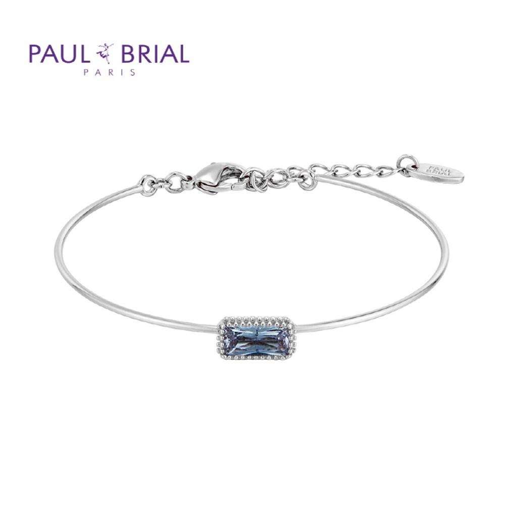 

PAULBRIAL [SILVER] PPSB001S (WG) October Tourmaline Birthstone Baguette Bracelet