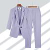 Women's Blazer Set 2pcs Business Suit Office Outfit Casual Jacket Pants