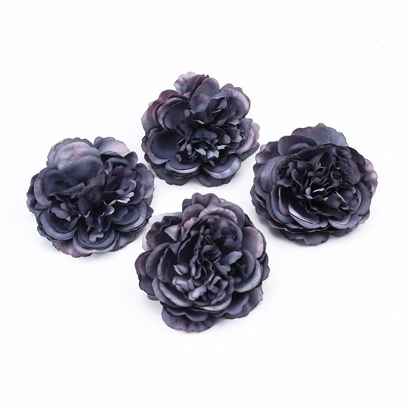 

5/10 шт. Искусственные цветы Головки европейских пионов Свадебные Свадебные Домашние рождественские Садовые аксессуары Сделай сам Скрапбукинг Высокое качество 5pieces