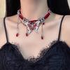 2025 High-End Gothic Punk Necklace: Y2K Dark Style Clavicle Chain for Women