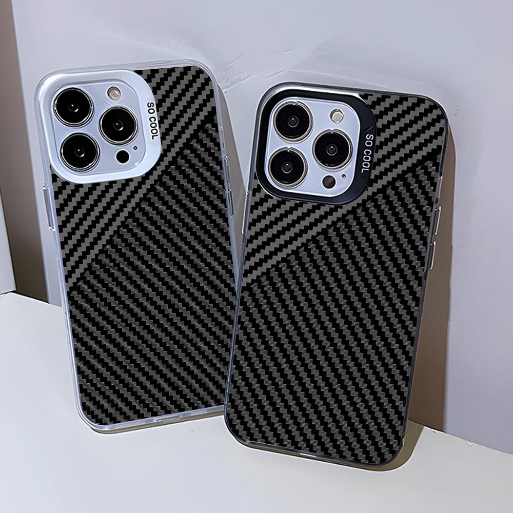 Foreign trade hot-selling UV painted carbon fiber pattern iPhoneAIR mobile phone case cool personality Apple 17 protective case