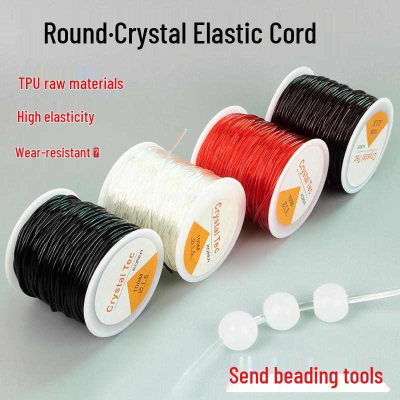 Durable Crystal Elastic Bracelet String with Rubber Band