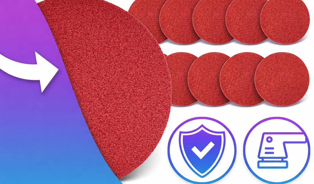 10Szt Krążki Ścierne Na Rzep Papier Ścierny Krążki Szlifierskie 125Mm P60