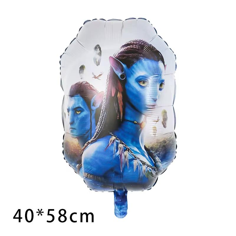 New Avatar Birthday Party Decoration Tableware Avatar 2 Balloons Set Plate Cup Gift Bags For Kids Boy Party Favors Photo Booth