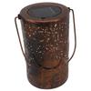 Hanging Solar Lantern Owl LED Garden Solar Light Red Copper Owl Lantern Outdoor Waterproof Metal Decorative Light for