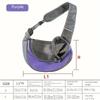Portable Mesh Breathable Pet Shoulder Bag, Crossbody Cat and Dog Luggage, Small Chest Backpack for Travel and Walking
