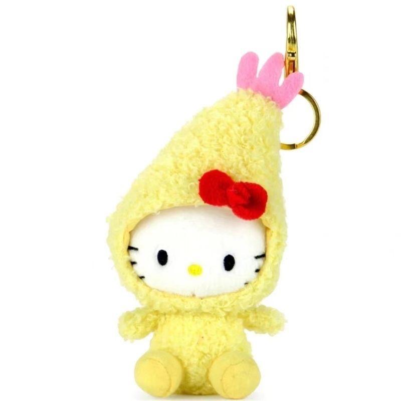 Hellokitty Shrimp Plush Toy Backpack Pendant Cute And Fluffy Kitty Design