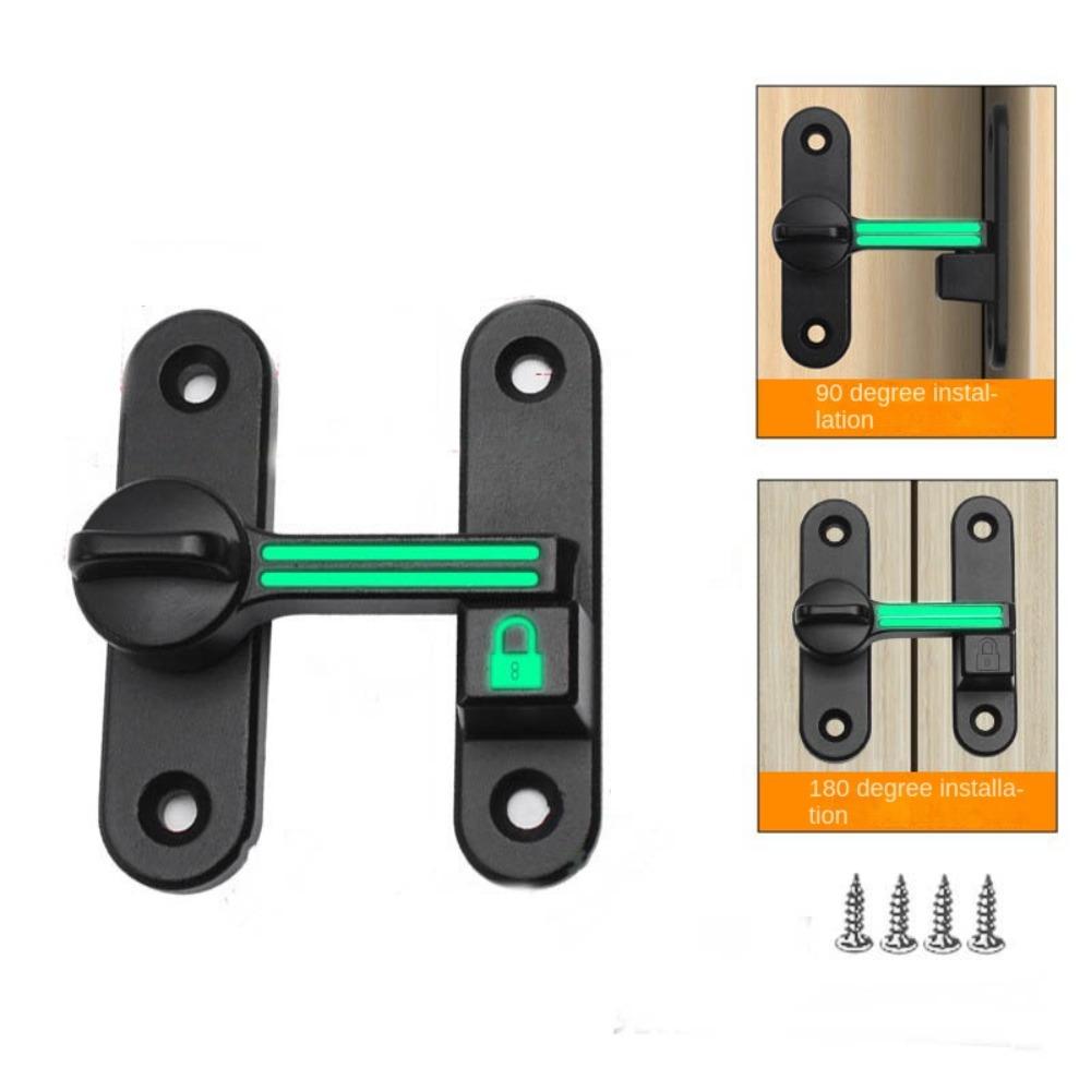 90/180 Degree Sliding Door Lock Zinc Zinc Zinc Alloy Door Catch Bolt Protable Door Hasps Window