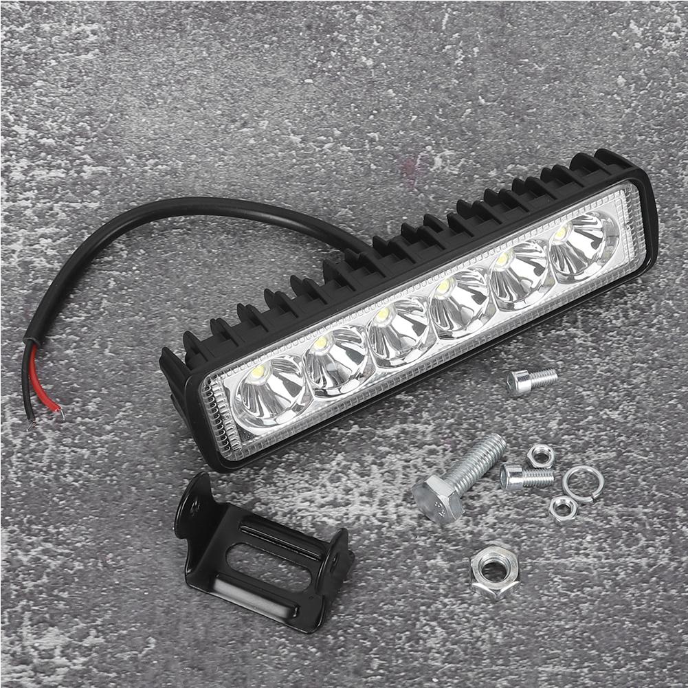 18W 6500K 1800LM 6LED Work Light Bar Waterproof Car Motorcycle Driving Lamp for Off Road