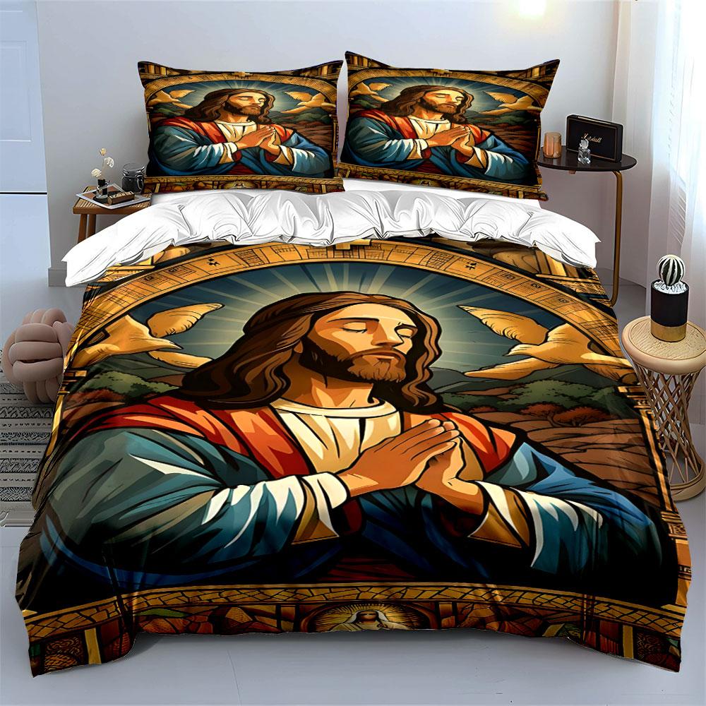 Graceful serene devotion. Bedding sets Duvet cover sets Duvet covers Pillowcases(1*Duvet Cover 2*Pillowcases without duvet insert)