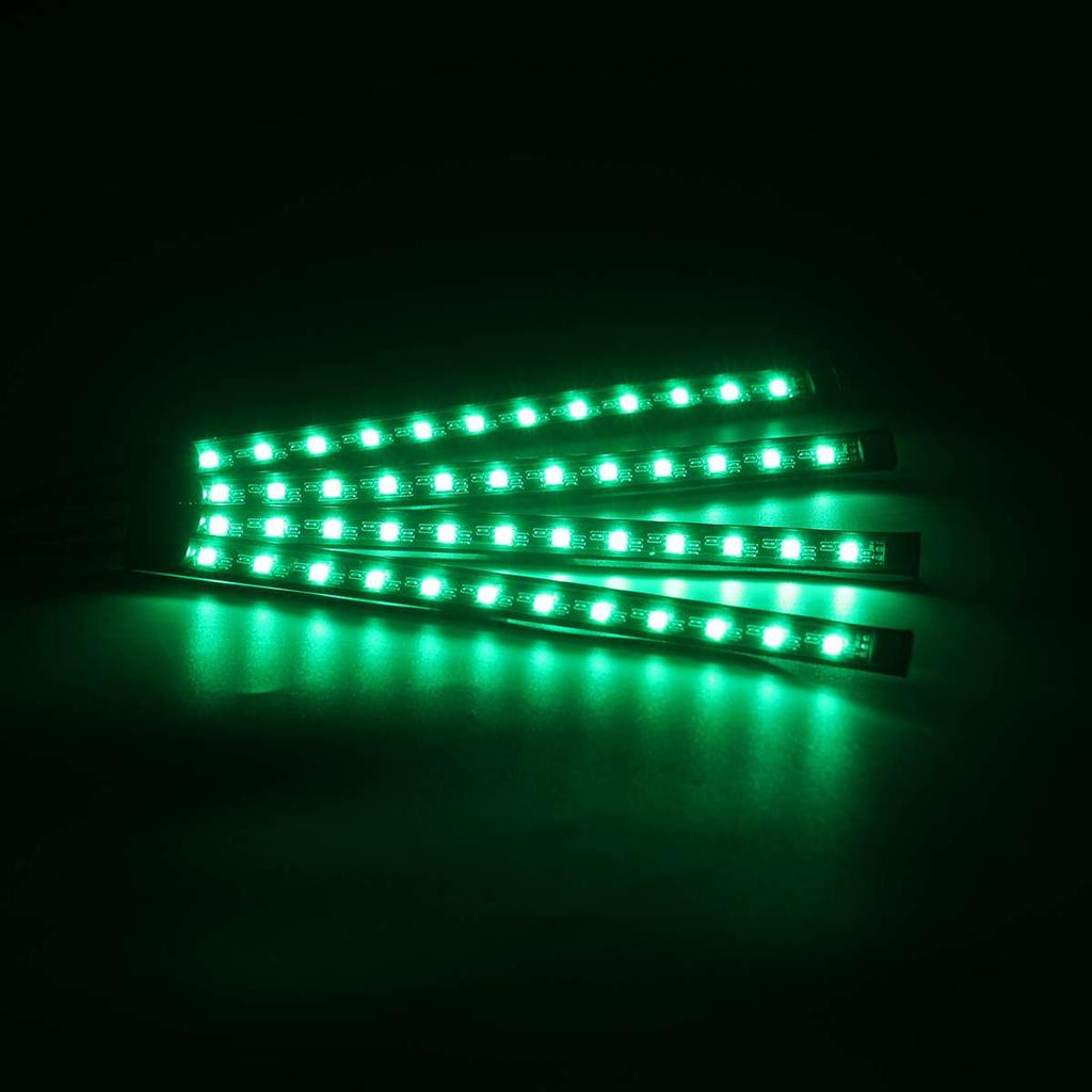 Remote Control 48 LED Atmosphere Lamp LED Strips Car Decorative Lights Foot Ambient RGB Lamp Smart  Interior Light