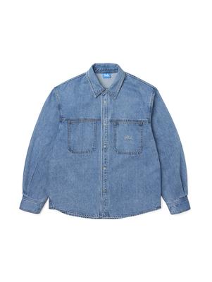 UCLA Unisex Two-Pocket Denim Shirt [Lt-Indigo](Ua3Ls82_03)