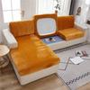 European Soft Plush Sofa Cushion Cover All-inclusive High Elastic  Coral Fleece Universal Slipcover 1/2/3 Seater Couch Covers