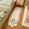 Cartoon Animal Carpet Imitation Cashmere Bedroom Rug Anti-Slip Cat Dog Floor Mat for Living Room Nursery Children's Room