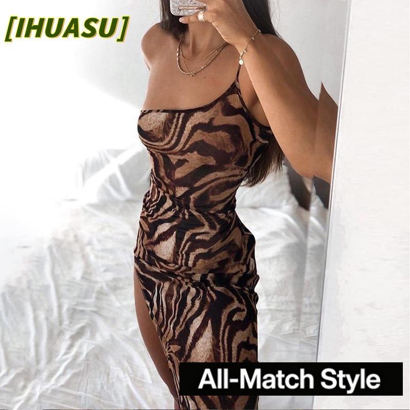 IHUASU Fashion Sleeveless Casual Dresses