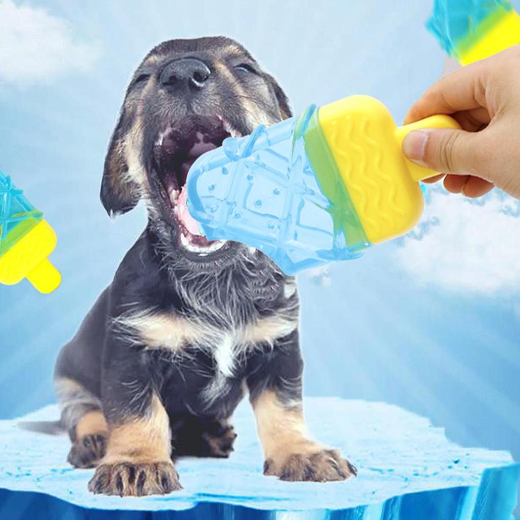 Summer Cool Dog Ice Stick Cooling Pet Supplies Water Injection FrozenPopsicle Chewing Toys Dog Teething Toy Set