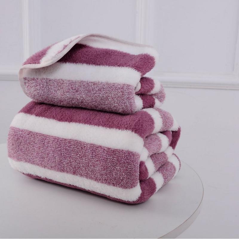 

1 шт. Утолщенное впитывающее банное полотенце, мягкое полотенце для лица для дома 35 * 75Cm towel фиолетовый