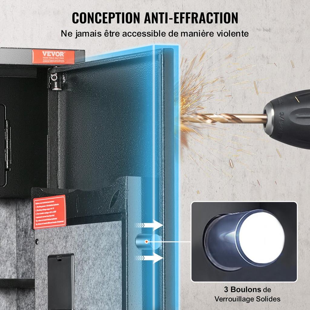 Gun Safe Rifle Safe with Digital Keypad & Lock 5 Rifles Storage Cabinet