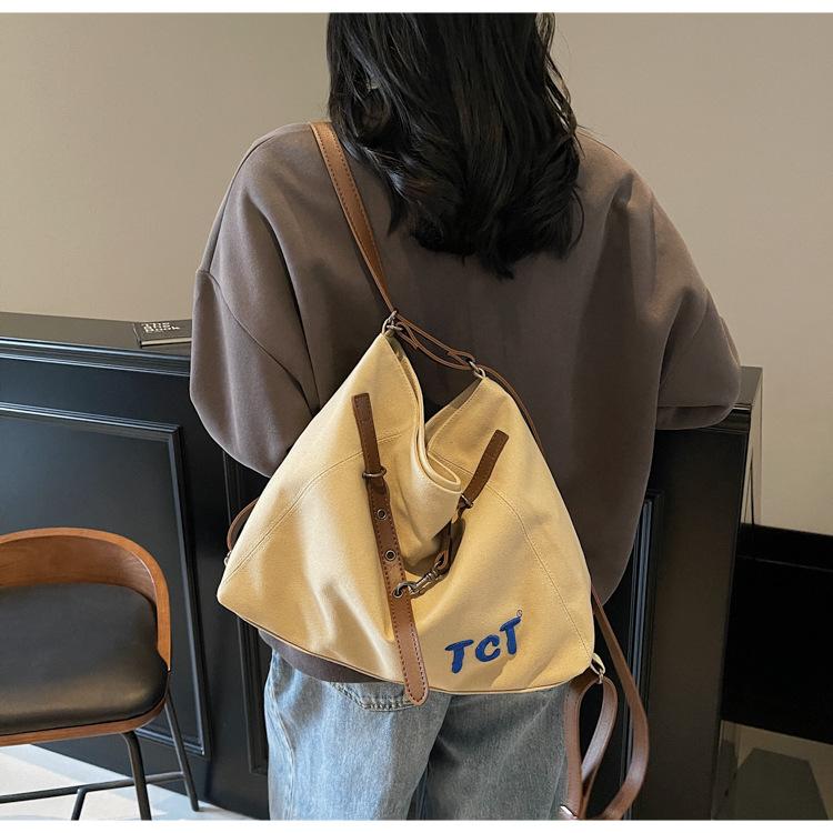Retro tote bag women's new versatile women's backpack small and versatile casual messenger bag