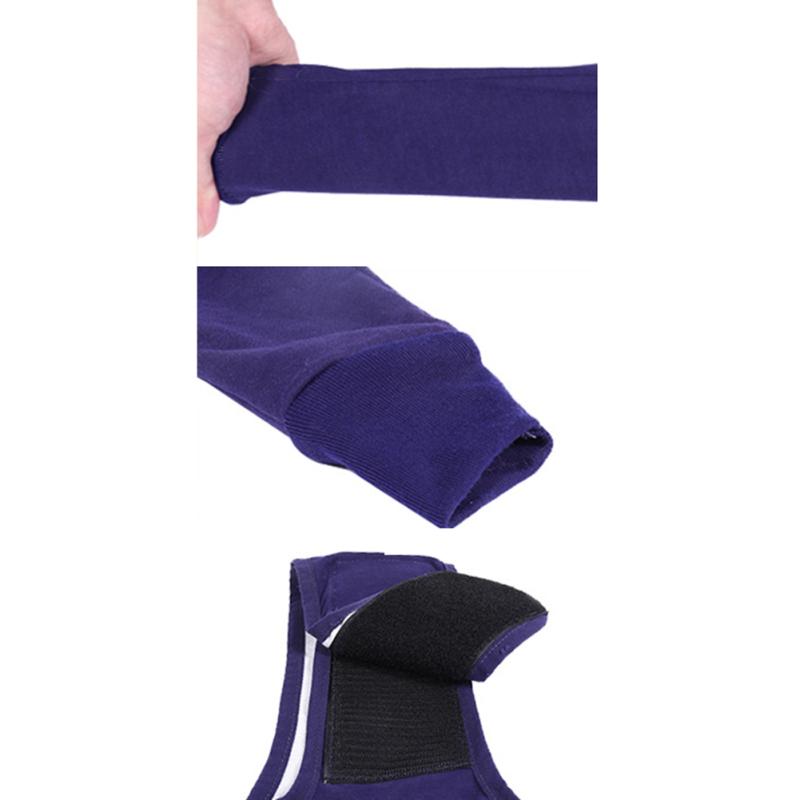 Pet Dogs Denim Anti-licking Protector Sleeve Breathable Support Brace With Magic Stickers For Front