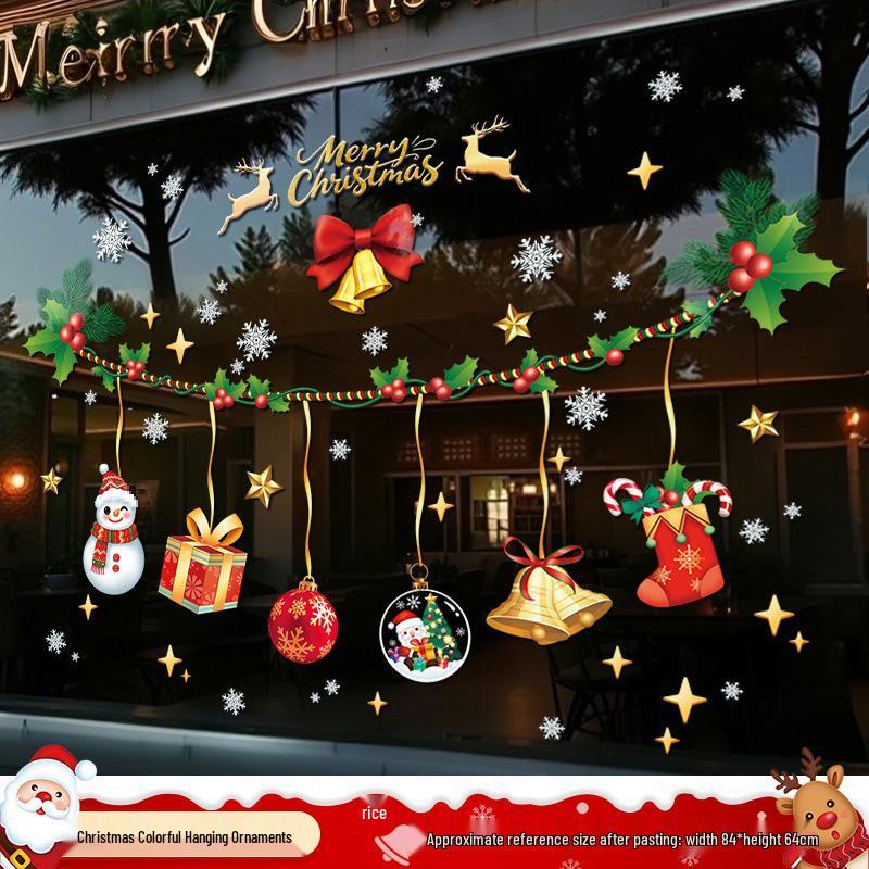 Santa Claus Window Cling Christmas Decoration Decal