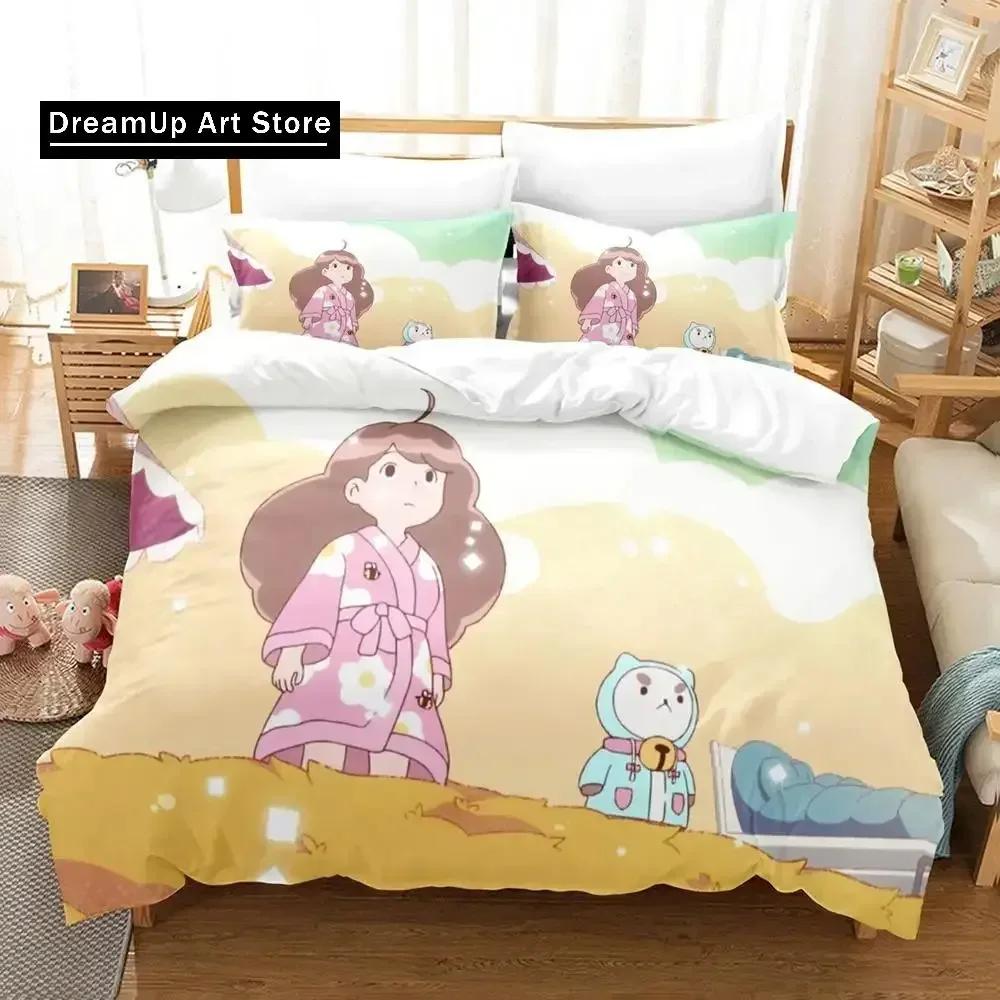 3D-Druck Cartoon Biene und PuppyCat Bettwäscheset Bettbezug Bettset Steppdeckenbezug Kissenbezug Steppdecke King Queen Größe Jungen Erwachsene