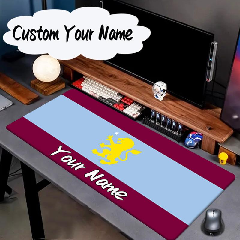 Custom Name Mouse Pad Football Villa Design Mouse Pad, Gaming Mouse Pad, Keyboard Pad, Desk Decor for Computer Notebook Fan Birthday Gift