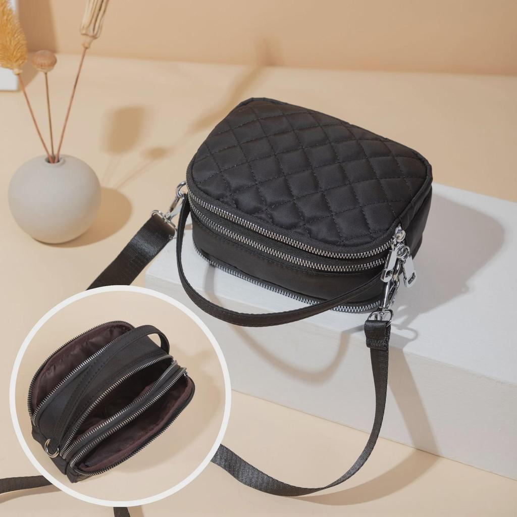 Damen-Umhängetasche mit Rautenmuster für den Frühling – vielseitige modische Handtasche und Kuriertasche für Mädchen