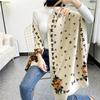 Shawl Women's Winter New Warm Imitation Cashmere Scarf Long Flower Thickened Double-sided Scarf Dual-purpose