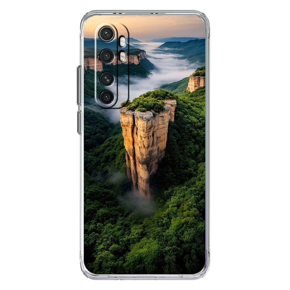 Phone Case For Xiaomi Mi Poco X7 X6 X5 NFC X3 Pro 17 15T 15 14T 14 13T 11 12 13 Lite Clear TPU Cover Mountain Peaks Landscape