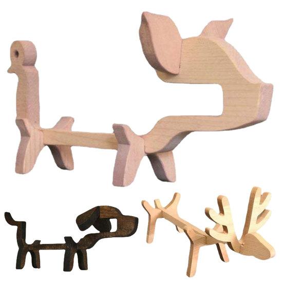 Attractive Animal Shape Storage Anti-scratch Dog Little Pig Statue Wine Stand for Bar Wine Display Stand
