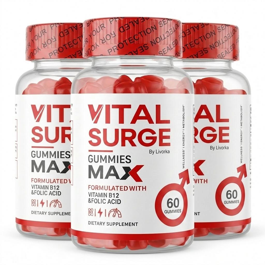 Gommose Vital Surge Max Formula Avanzata per Uomini (60 Gommine)