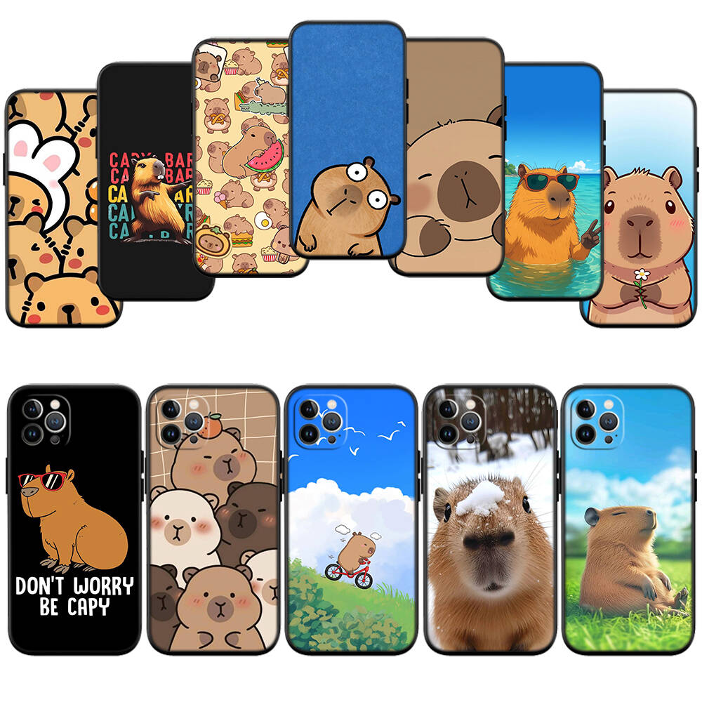 Cartoon Capybara Case for Samsung Note 20 10 S25 Plus Ultra Lite FE A11 A26 A51 A52 A53 A56 A70 A71 A72 A73 M20 M30 M21 M31 M51