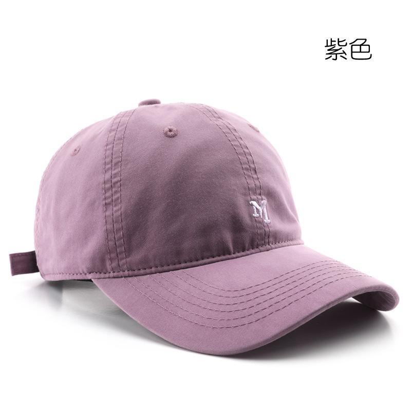 

Letter embroidery washed cap outdoor sports travel sun hat baseball cap фіолетовий
