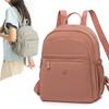Fashion Women's Bag Summer New Solid Color Backpack Casual Multi-layer Nylon Bag Large Capacity Travel Backpack